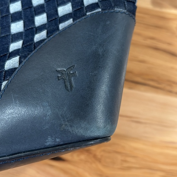 Frye Navy Denim tote - Picture 5 of 12